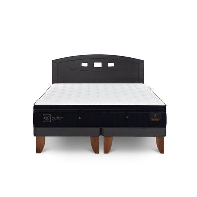 Imagen 2 del producto Cama Europea Super Premium 2P Bd Respaldo Gales Negro
