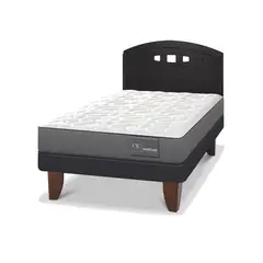 CIC - Cama Europea anatomic 1.5p Respaldo Gales negro