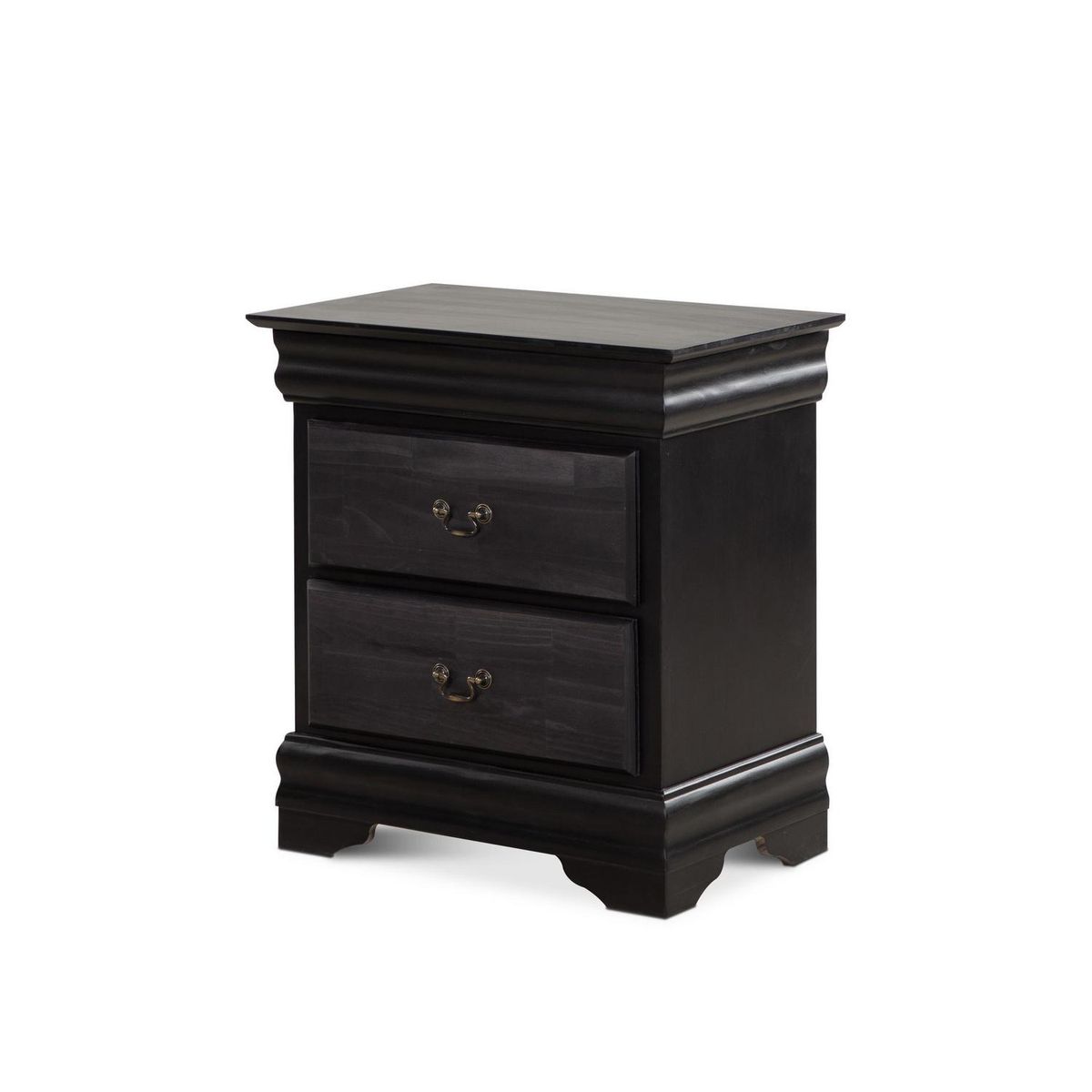 CIC - Velador 2 Cajón(es) Miró 40x69x66 cm Negro