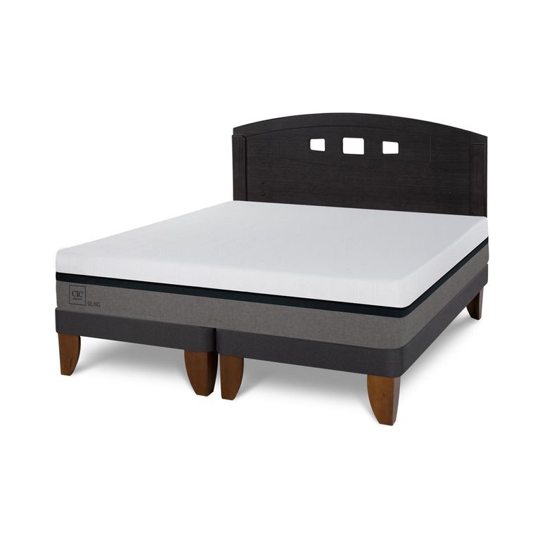 Cama Europea New Balance 2P Bd Respaldo Gales Negro