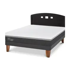 CIC - Cama Europea Ortopedic Advance 2P Bn Respaldo Gales Negro