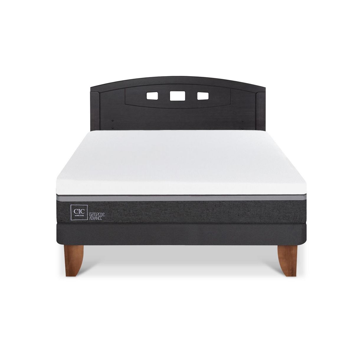 CIC - Cama Europea ortopedic advance 2p bn Respaldo Gales negro