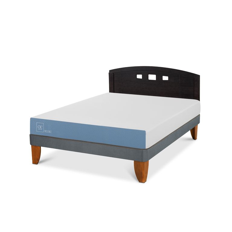 Cama Europea Excellence 2P Bn Respaldo Gales Negro