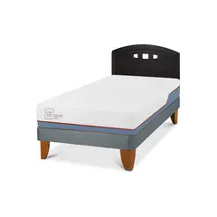CIC - Cama Europea excellence plus 1.5p Respaldo Gales negro