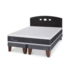 CIC - Cama Europea ortopedic 2p bd Respaldo Gales negro