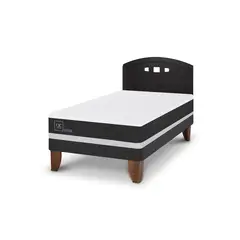 CIC - Cama Europea ortopedic 1.5p Respaldo Gales negro