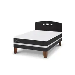 CIC - Cama Europea ortopedic 2p bn Respaldo Gales negro