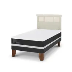 CIC - Cama Europea ortopedic 1.5p Respaldo Dublin alpino