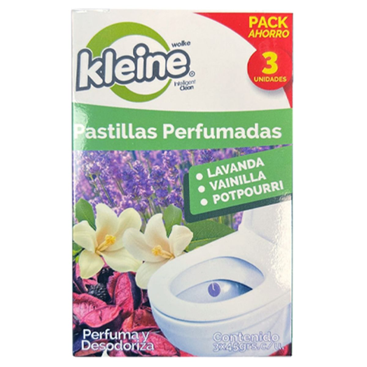 KLEINE WOLKE - Pastillas 45 gr taza WC 3 unid