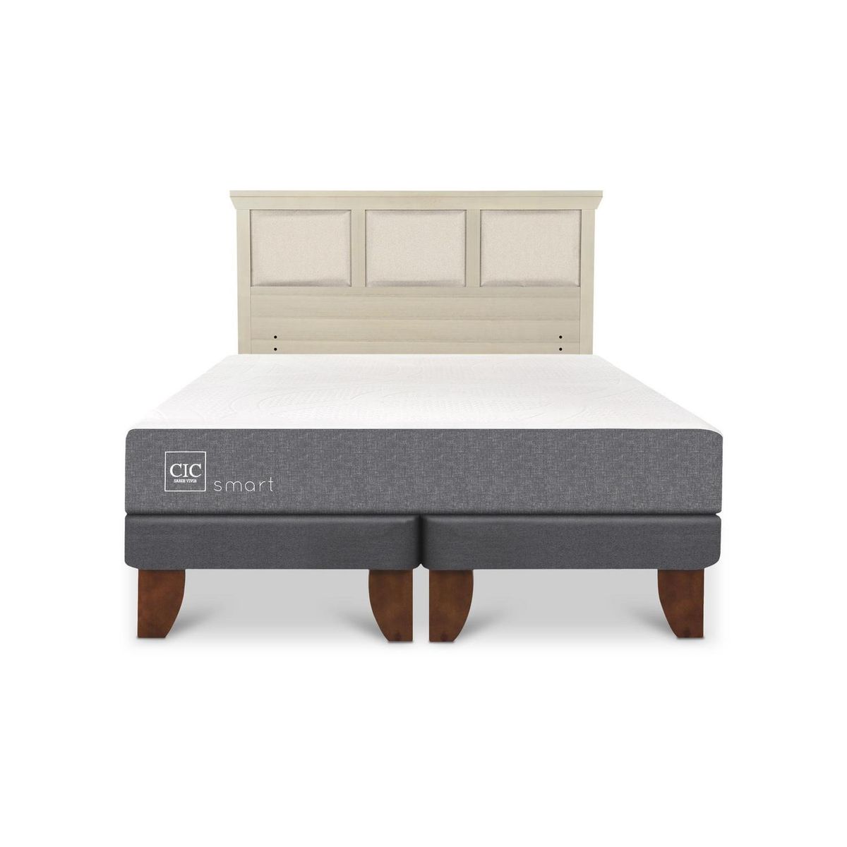 CIC - Cama Europea Smart king respaldo Torino alpino