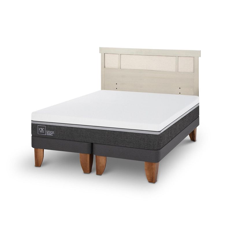 CIC - Cama Europea ortopedic advance 2p bd Respaldo Dublin alpino