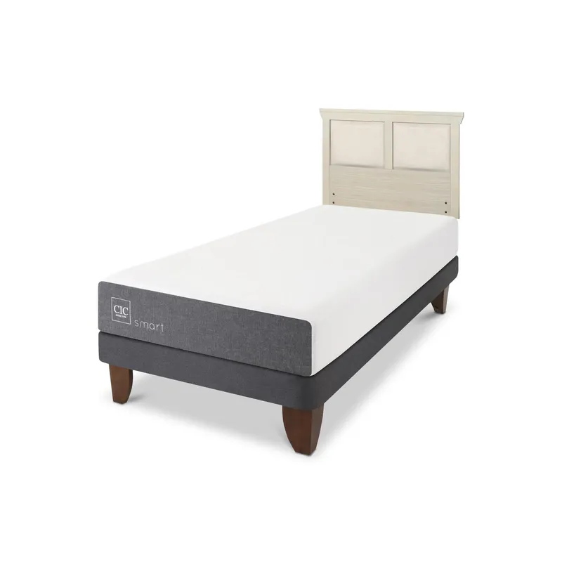 CIC - Cama Europea Smart 1.5p respaldo Torino alpino