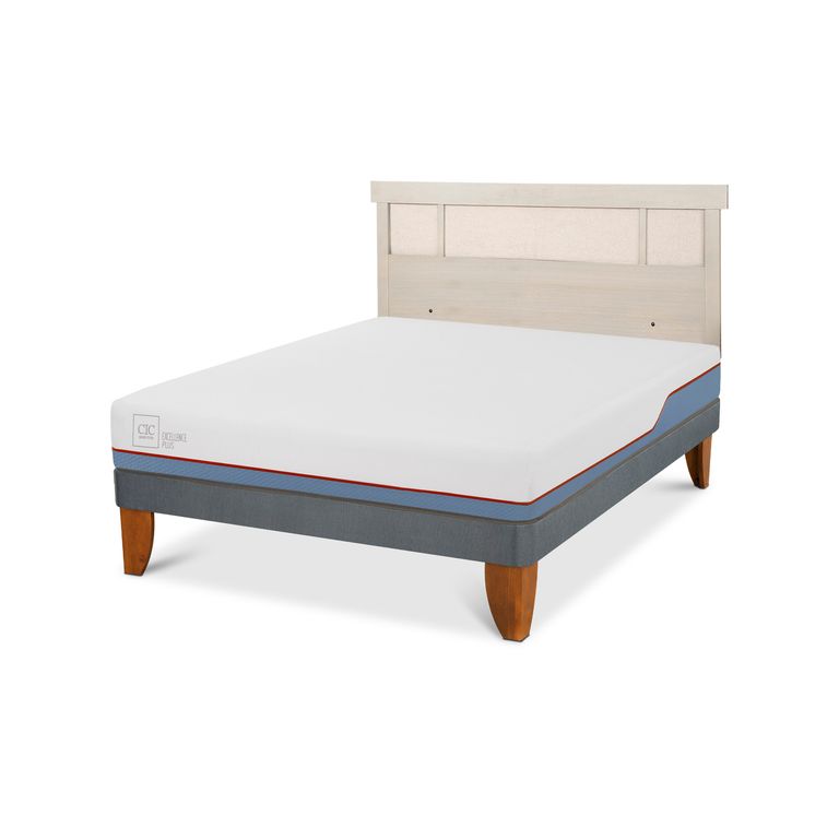 Cama Europea Excellence Plus 2P Bn Respaldo Dublin Alpino