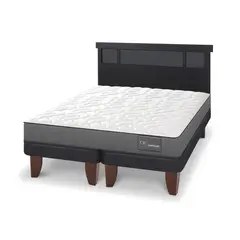CIC - Cama Europea anatomic king Respaldo Dublin negro