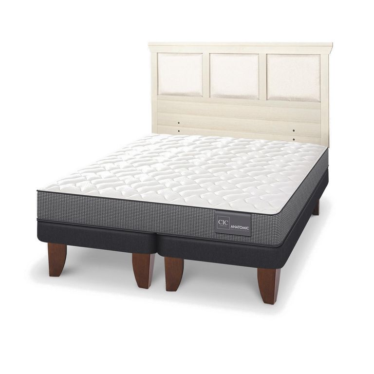 Cama Europea Anatomic 2P Bd Respaldo Torino Alpino