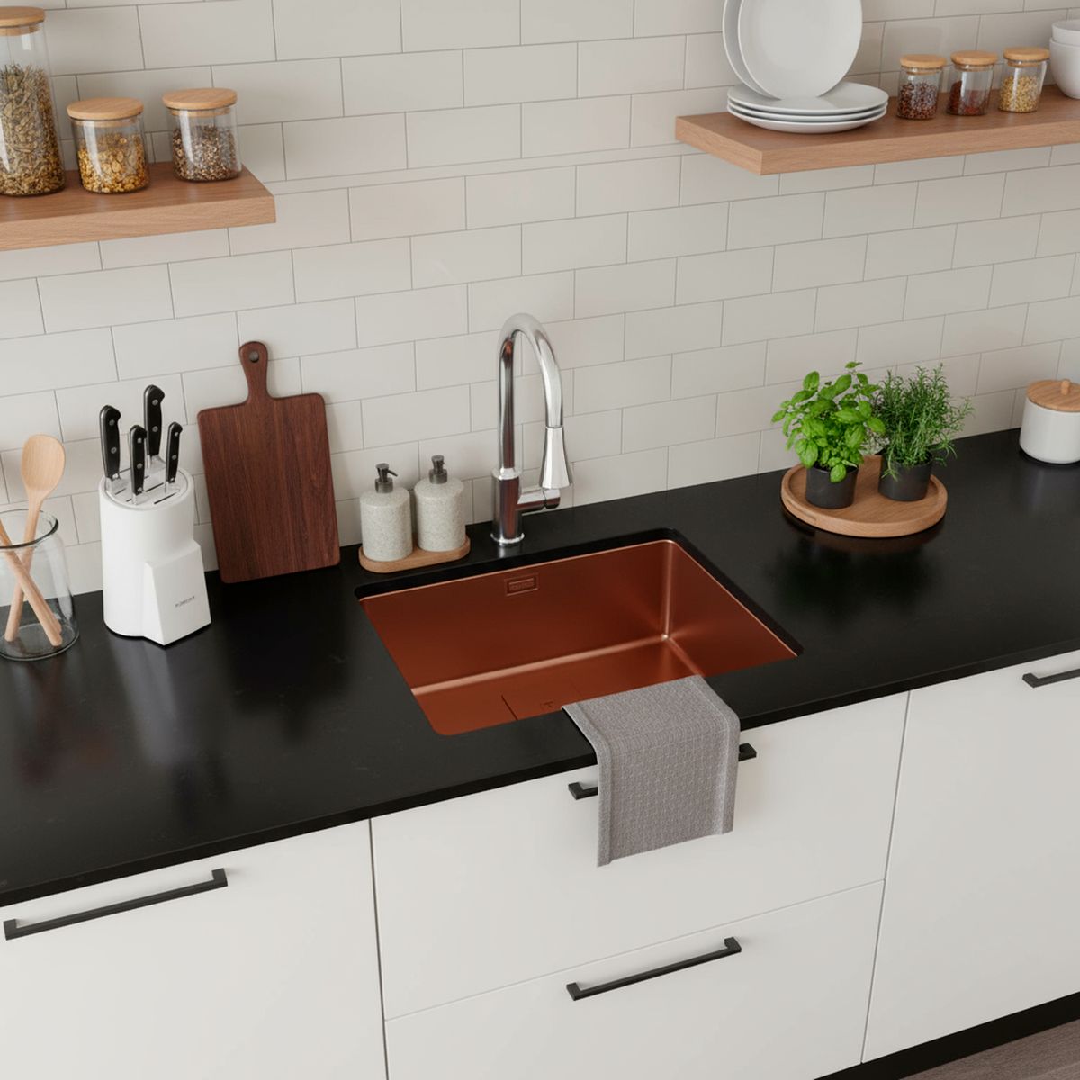 TEKA - LavaplatosFlexilínea PVD 1 Cubeta(s) 54x20x44 cm Acero inoxidable