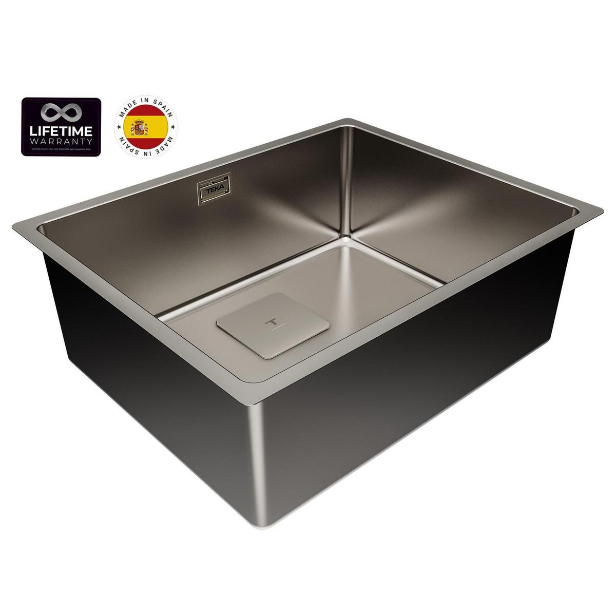 TEKA - LavaplatosFlexilínea PVD 1 Cubeta(s) 54x20x44 cm Acero inoxidable