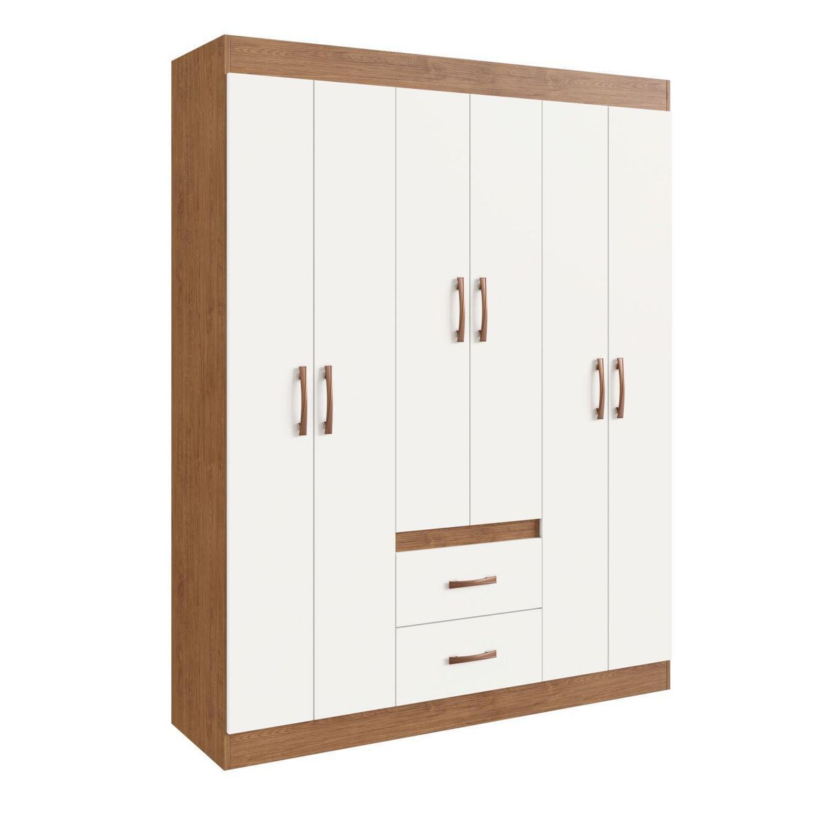 AMUV - Clóset 6 Puerta(s) 137x175x38 cm Blanco