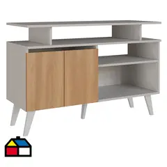 AMUV - Rack TV 50 " Tokio Blanco/Café 108x72.6x42 cm
