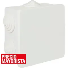 MEC - Caja Estanca cuadrada cierre por presión 6 Conos de 3/8 a 5/9 IP54