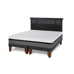 CIC - Cama Europea Balance King Respaldo Dublin Negro