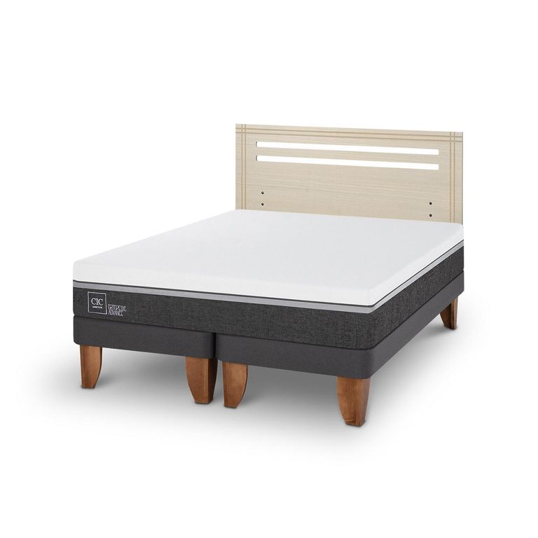 Cama Europea Ortopedic Advance 2P Bd Respaldo Munich Alpino