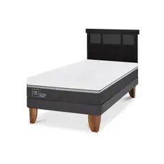 CIC - Cama Europea ortopedic advance 1.5p Respaldo Dublin negro