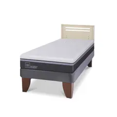 CIC - Cama Europea ortopedic advance 1.5p Respaldo Munich alpino