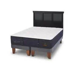 CIC - Cama Europea grand premium king Respaldo Torino negro