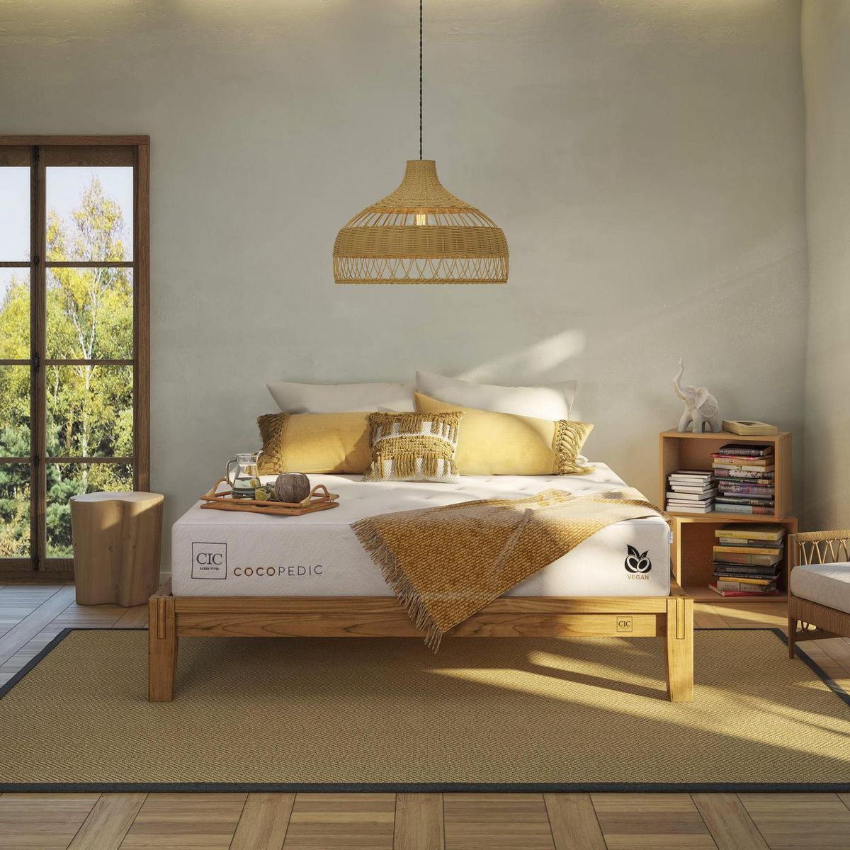 CIC - Cama Europea cocopedic king Respaldo Milan alpino