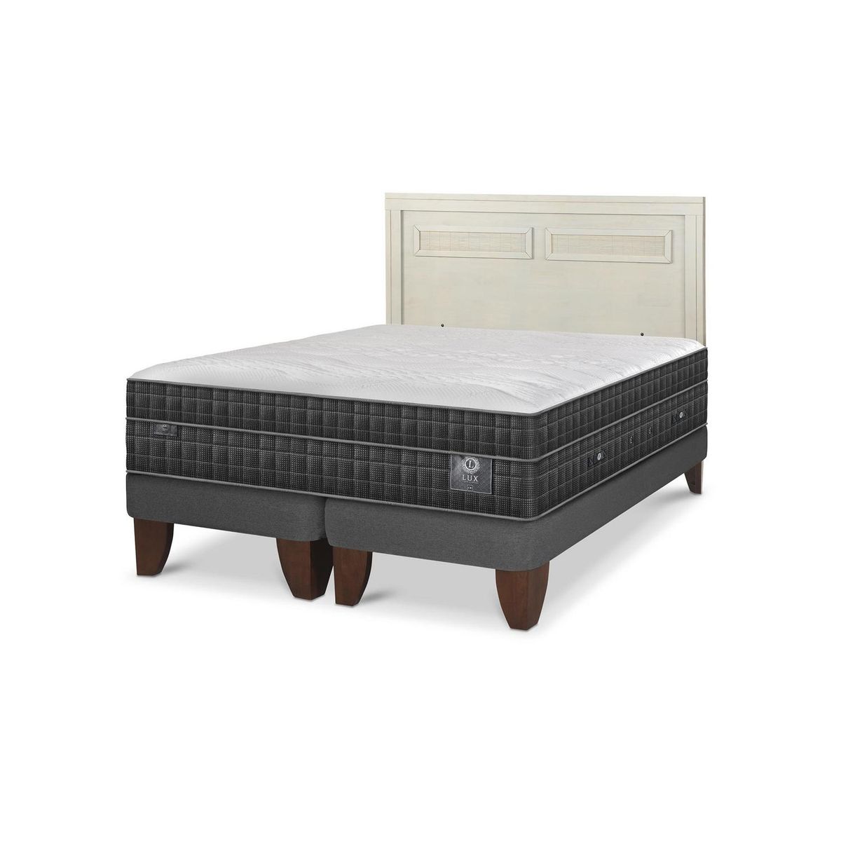 CIC - Cama Europea lux 2p bd Respaldo Milan alpino