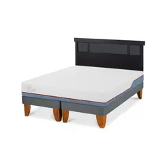 CIC - Cama Europea excellence plus 2p bd Respaldo Dublin negro