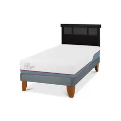CIC - Cama Europea Excellence Plus 1.5P Respaldo Dublin Negro