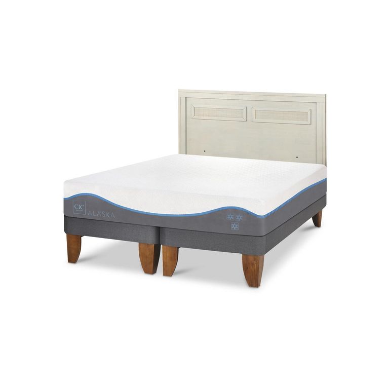 Cama Europea Alaska King Respaldo Milan Alpino
