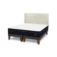 CIC - Cama Europea super premium 2p bd Respaldo Milan alpino