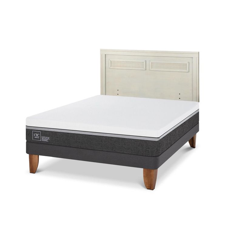 Cama Europea Ortopedic Advance 2P Bn Respaldo Milan Alpino