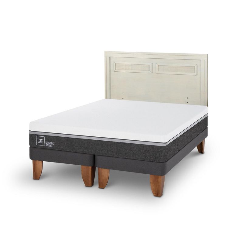 CIC - Cama Europea Ortopedic advance 2p bd  Respaldo Milan alpino