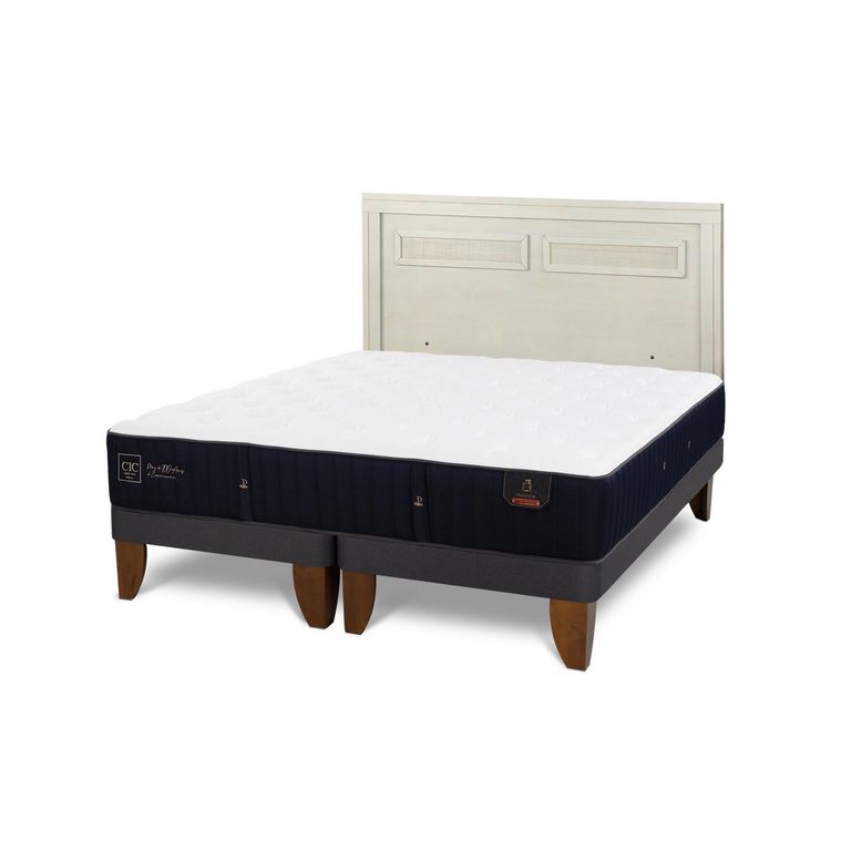 Cama Europea Premium 2P Bd Respaldo Milan Alpino