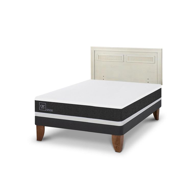 Cama Europea New Ortopedic 2P Bn Respaldo Milan Alpino