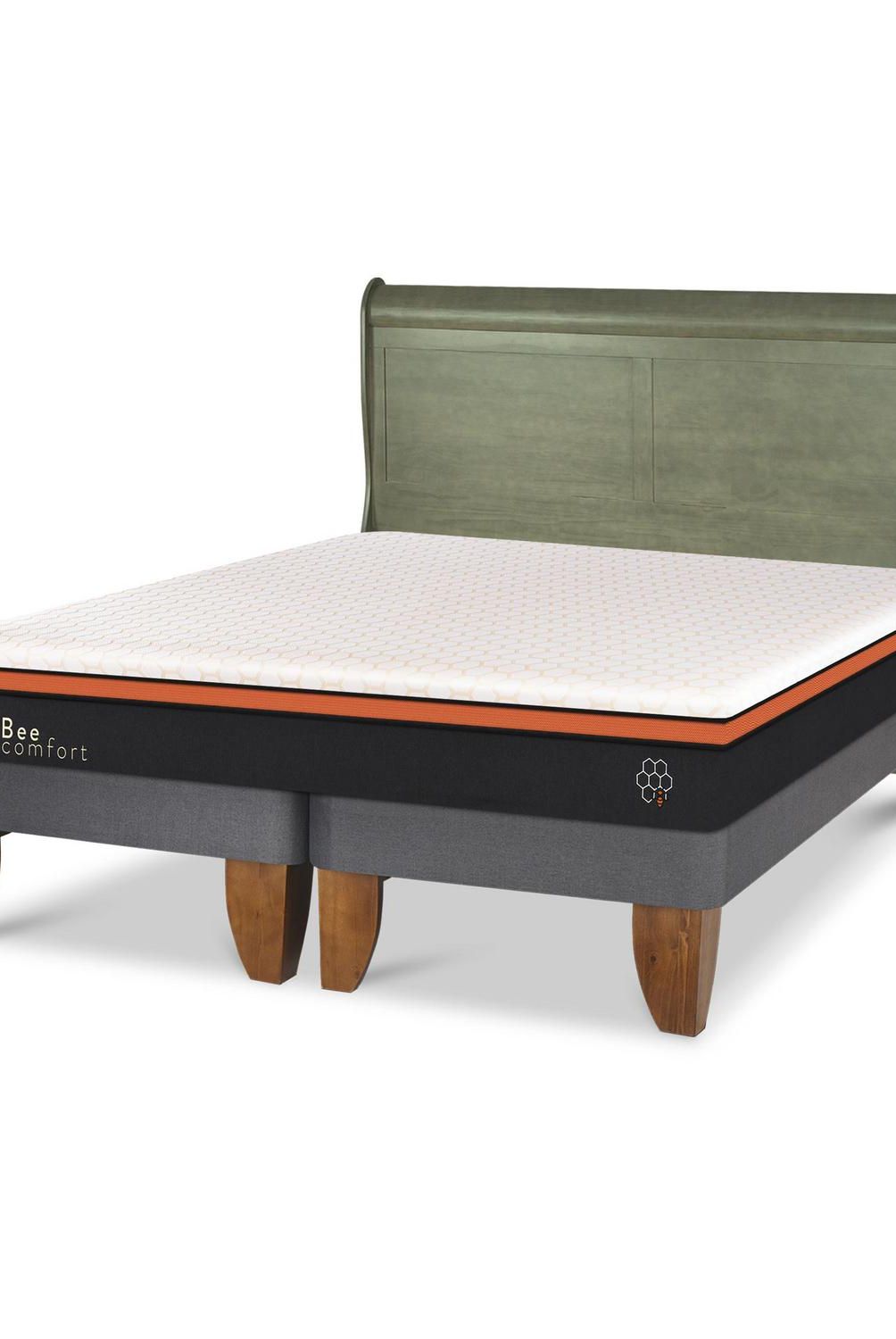 CIC - Cama Europea beecomfort king Respaldo Miro olivo