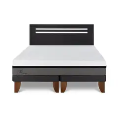 CIC - Cama Europea New Balance 2P Bd Respaldo Munich Negro