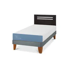 CIC - Cama Europea excellence 1.5p Respaldo Munich negro