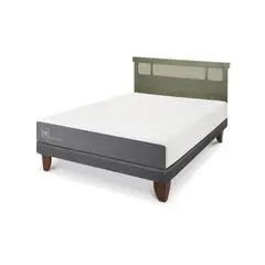CIC - Cama Europea Smart 2p bn respaldo Dublin olivo