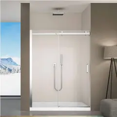 DUSCHY - Mampara Corredera y Pivote Para Tina de Baño 6mm