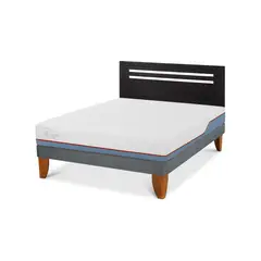 CIC - Cama Europea excellence plus 2p bn Respaldo Munich negro