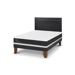 CIC - Cama Europea New Ortopedic 2p bn Respaldo Milan negro
