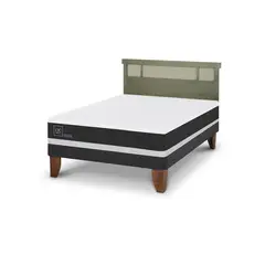 CIC - Cama Europea ortopedic 2p bn Respaldo Dublin olivo