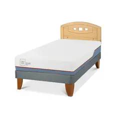 CIC - Cama Europea Excellence Plus 1.5P Respaldo Gales Mostaza