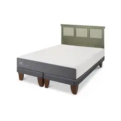 CIC - Cama Europea Smart king respaldo Torino olivo