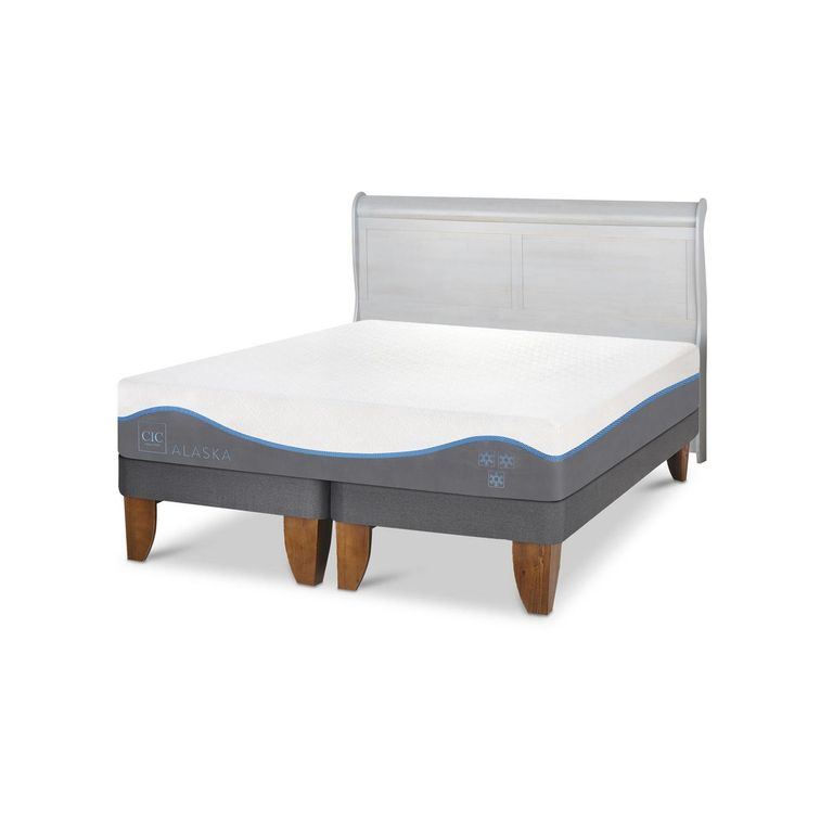 Cama Europea Alaska King Respaldo Miro Alpino